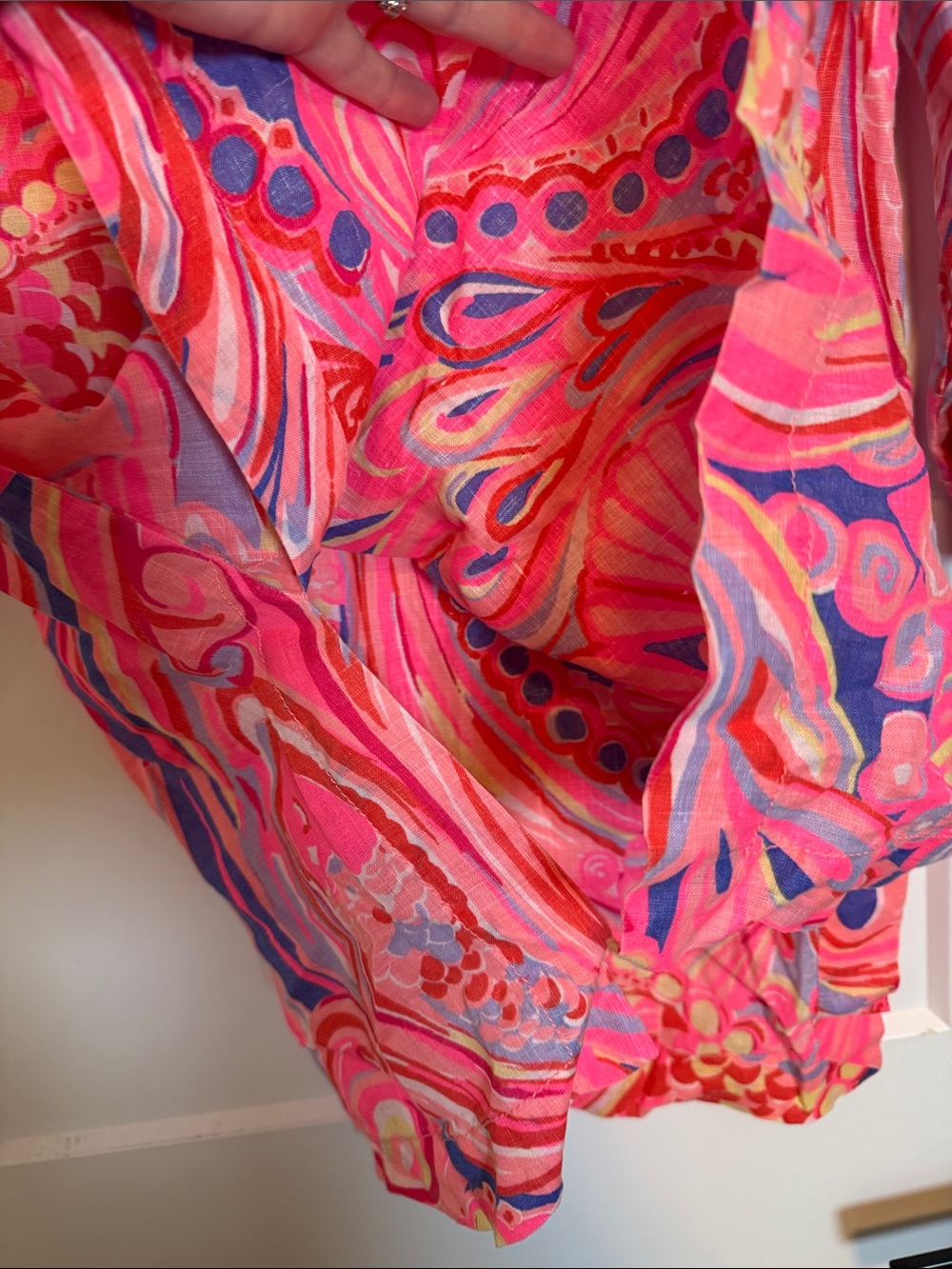 Lilly Pulitzer Reef Retreat Linen Tunic Top - Small - Picture 6 of 9